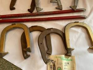 lot 77 image: Horse Shoes with Pins