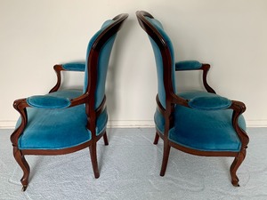 lot 10 image: Pair of Vintage Parlor Chairs
