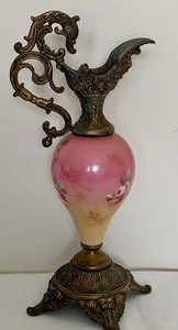 lot 6 image: Victorian Ewer with Figural Handles