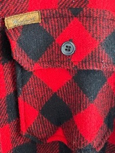 lot 35 image: Woolrich Red and Black Button Up Flannel