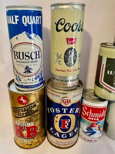 lot 152 image: Lot of Vintage Beer Cans