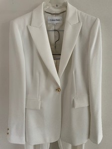 lot 206 image: Calvin Klein White Pant Suit