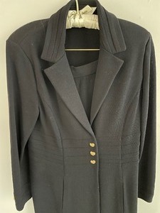 lot 205 image: St. John Collection by Marie Gray Black Sweater Pant Suit