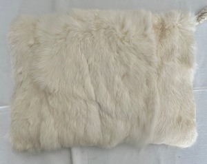 lot 211 image: Cream Faux Fur Muff with Zippered Purse Area