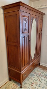 lot 221 image: Amazing Antique Wardrobe