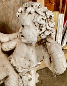 lot 293 image: Pleasant Plaster Statue