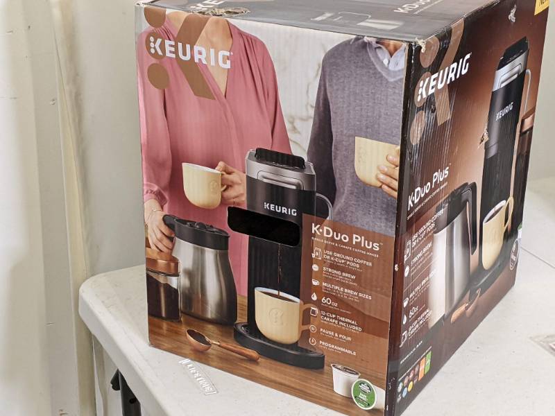 Keurig K-Duo Plus Single-Serve & Carafe Coffee Maker  PWH1- Sony, Samsung  & Vizio Smart TV's, Air Fryers, Treadmills, Electric Scooters, Holiday  Decor, Patio Furniture, Toys, Playground Set, Outdoor Heater, Generators,  Kitchen