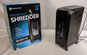 lot 22 image: Members Mark 12-Sheet Micro-Cut Shredder