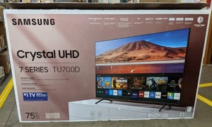 lot 1 image: SAMSUNG 75 Class TU700D-Series Crystal Ultra HD 4K Smart TV