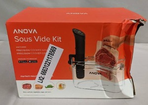 lot 18 image: Anova Sous Vide Kit with Precision Cooker Nano and 12L Container