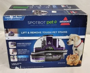 lot 14 image: BISSELL Spotbot Pet Portable Upholstery and Carpet Cleaner  21142114