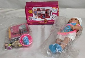 lot 42 image: Our Generation 18 Posable Cooking Doll Jenny with Gourmet Kitchen Playset & Storybook (Red)