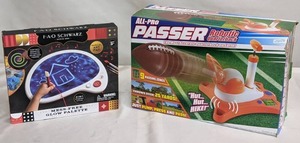 lot 48 image: FAO Schwarz Mess Free Drawing Glow Palette AND All Pro Passer Robotic Quarterback