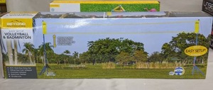 lot 54 image: Tower Toss Game Set - Sun Squad AND Beyond Outdoors Standard VolleyballBadminton Set