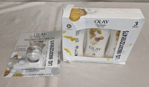 lot 71 image: Olay Regenerist Collagen Peptide 24 MAX Face Moisturizer - Fragrance Free - 1.7oz AND Olay Ultra Moisture Body Wash With Shea Butter 23.6oz (3 PACK)