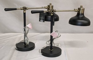 lot 83 image: Crosby Schoolhouse Desk Lamp Black  Threshold (2 Lamps)
