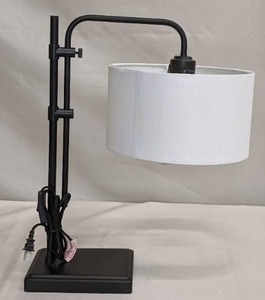 lot 84 image: Knox Adjustable Shaded Table Lamp Black - Threshold