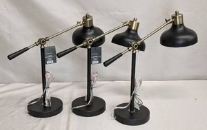 lot 88 image: Crosby Schoolhouse Desk Lamp Black  Threshold (3 LAMPS)