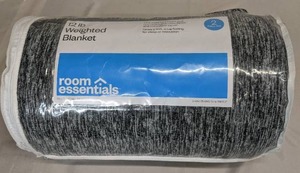 lot 109 image: 50x70 Jersey Weighted Throw Blanket with Removable Cover - Room Essentials