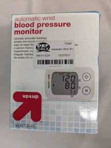 lot 110 image: Automatic Wrist Blood Pressure Monitor - up & up