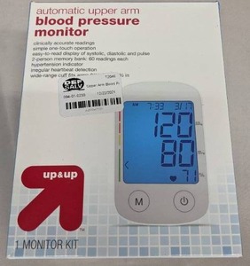 lot 111 image: Upper Arm Blood Pressure Monitor - up & up