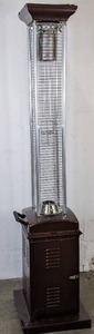 lot 125 image: 46,000 BTU Hammered Bronze Gas Patio Heater