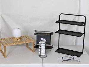 lot 137 image: VARIOUS STORAGE SYSTEMS AND DESK LAMP