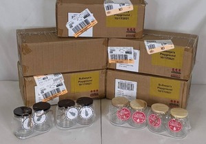 lot 189 image: ORNAMENTAL 8OZ JARS (40 COUNT)
