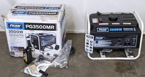 lot 193 image: 3,500-Watt3,000-Watt Recoil Start Gasoline Powered Portable Generator with 208 cc CARB Compliant Engine