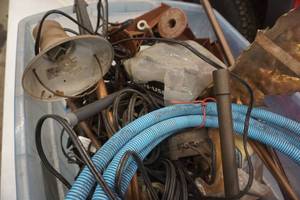 Lot of Outdoor Wiring and Electrical