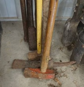 Sledge Hammers, Splitting Mall, Pick Axe and Ice Picks