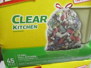 Clear Drawstring Kitchen Bags