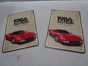 Metal 1986 Outrun Signs