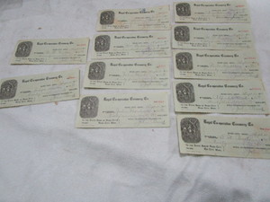 Rush City Bank draft - Creamery 1917
