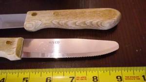 Walco Wood Handle Steak knives - many