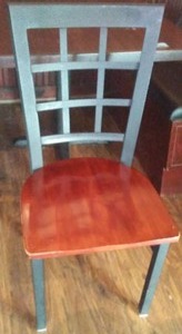 Metal & Wood Chairs -4