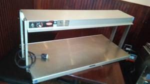 Hatco Glo-Ray Buffet Warmer - with sneeze guard,  working