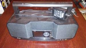 XM Radio with accessories.