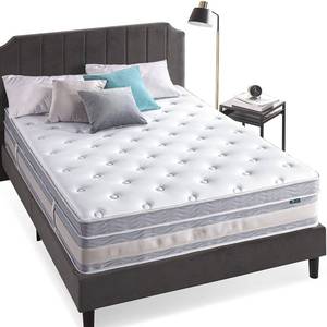 lot 125 image: ZINUS 14 Inch Green Tea Cooling Swirl Memory Foam Hybrid Mattress, Pocket Innersprings for Motion Isolation, Edge Support, Queen, SC-HBSM-14Q - NEW