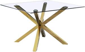 lot 210 image: Best Quality Furniture Gold Dining Table Base (No Glass Top) Model D58-DT