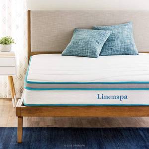 lot 211 image: Linenspa 8 in. Full Size Memory Foam and Innerspring Hybrid Mattress Model LS08FFMFSP