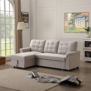 lot 270 image: Segmart Modern 3-Seat Functional Sectional Sofa Model Sofa Bed-L5104 (Reversible Chaise Only)