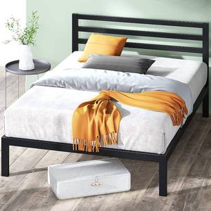 lot 266 image: ZINUS Mia Queen Size Metal Platform Bed Frame Model AZ-ASMPH-15Q (box Has Some damage, Item May Be damaged)