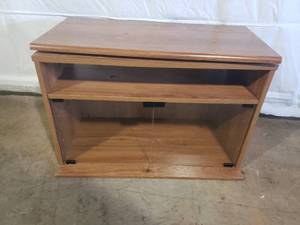 Wooden Media Stand