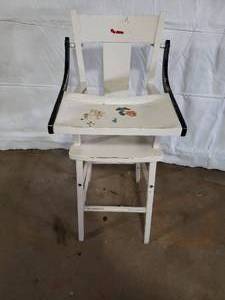 Vintage Wooden High Chair