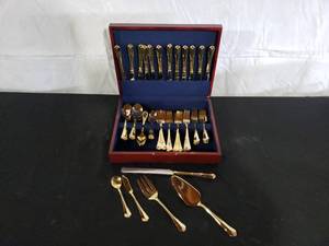 Gold Colored STainless Silverware by Hamptom Silversmiths