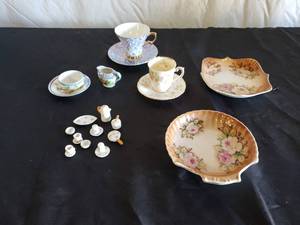 Tea Cups and Decorative Serving Bowls
