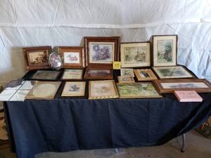 Huge Lot of Wall Hangings and Pictures