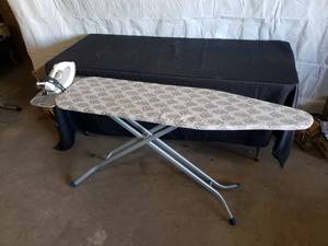 Folding Ironing Board and Iron