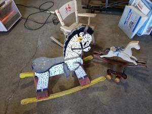 Rocking Horses, Chair and Massage Moose